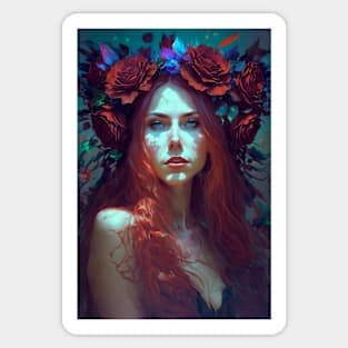 Beautiful portrait Sticker